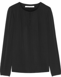 Черная блузка с длинным рукавом от Diane von Furstenberg