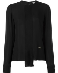 Черная блузка с длинным рукавом от Dsquared2