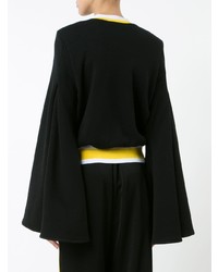 Черная блузка с длинным рукавом от Ellery