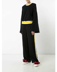 Черная блузка с длинным рукавом от Ellery