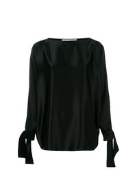 Черная блузка с длинным рукавом от Gianluca Capannolo