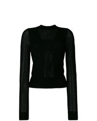 Черная блузка с длинным рукавом от Henrik Vibskov
