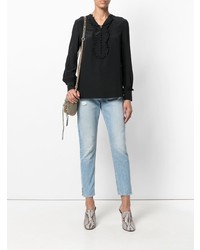 Черная блузка с длинным рукавом от Tory Burch