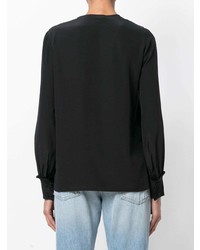 Черная блузка с длинным рукавом от Tory Burch