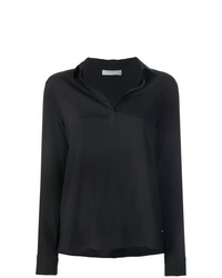 Черная блузка с длинным рукавом от Le Tricot Perugia