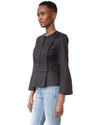 Черная блузка с длинным рукавом от Carven