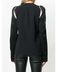 Черная блузка с длинным рукавом от Haider Ackermann