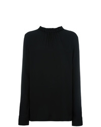 Черная блузка с длинным рукавом от Marni