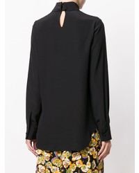 Черная блузка с длинным рукавом от Chloé
