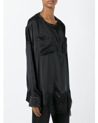 Черная блузка с длинным рукавом от Faith Connexion