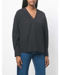 Черная блузка с длинным рукавом от Barena