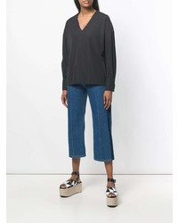 Черная блузка с длинным рукавом от Barena