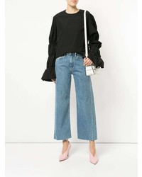 Черная блузка с длинным рукавом от Monographie