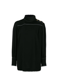 Черная блузка с длинным рукавом от Sonia Rykiel