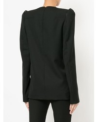 Черная блузка с длинным рукавом от Haider Ackermann