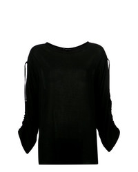 Черная блузка с длинным рукавом от Uma Raquel Davidowicz