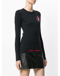 Черная блузка с принтом от Off-White