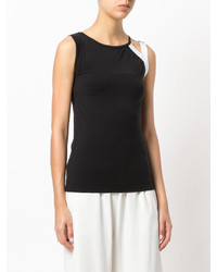 Черная блузка с принтом от Y-3