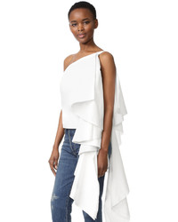 Черная блузка с рюшами от Style Mafia