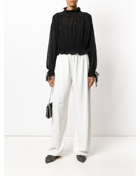 Черная блузка с рюшами от 3.1 Phillip Lim