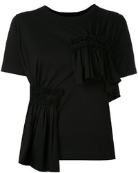 Черная блузка с рюшами от Simone Rocha