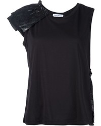 Черная блузка с рюшами от Sonia Rykiel
