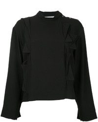 Черная блузка с рюшами от Toga Pulla