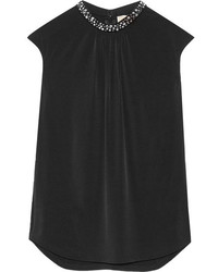 Черная блузка с украшением от MICHAEL Michael Kors