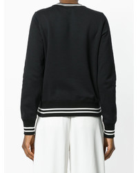 Черная блузка с украшением от No.21