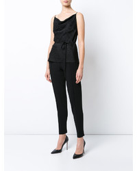 Черная блузка с цветочным принтом от Protagonist