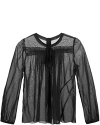 Черная блузка со складками от Marc Jacobs