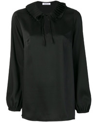 Черная блузка со складками от P.A.R.O.S.H.