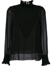Черная блузка со складками от See by Chloe