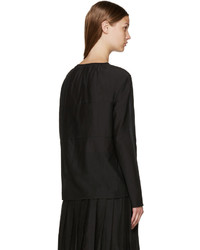 Черная блузка от Sara Lanzi