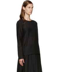 Черная блузка от Sara Lanzi