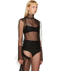 Черная блузка от Simone Rocha