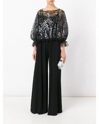 Черная блузка от Talbot Runhof