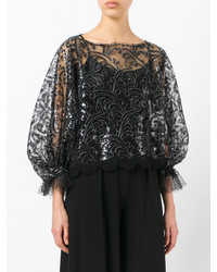 Черная блузка от Talbot Runhof