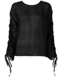 Черная блузка от Isabel Benenato