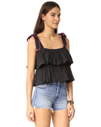 Черная блузка от Saloni