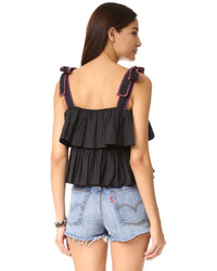 Черная блузка от Saloni