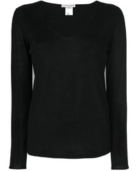 Черная блузка от Le Tricot Perugia
