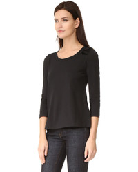 Черная блузка от Salvatore Ferragamo