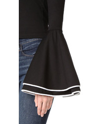 Черная блузка от Torn By Ronny Kobo