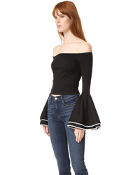 Черная блузка от Torn By Ronny Kobo