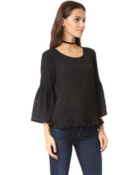 Черная блузка от Ella Moss