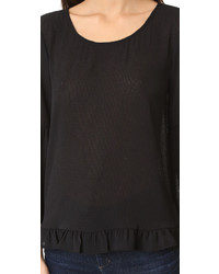 Черная блузка от Ella Moss