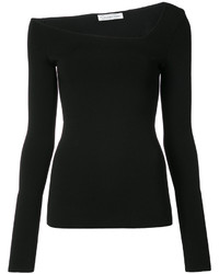 Черная блузка от Oscar de la Renta