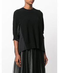 Черная блузка от Sacai