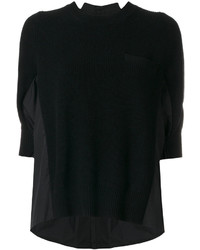 Черная блузка от Sacai